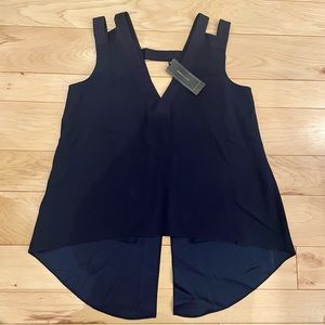 Navy MaxAzria Sleeveless Blouse